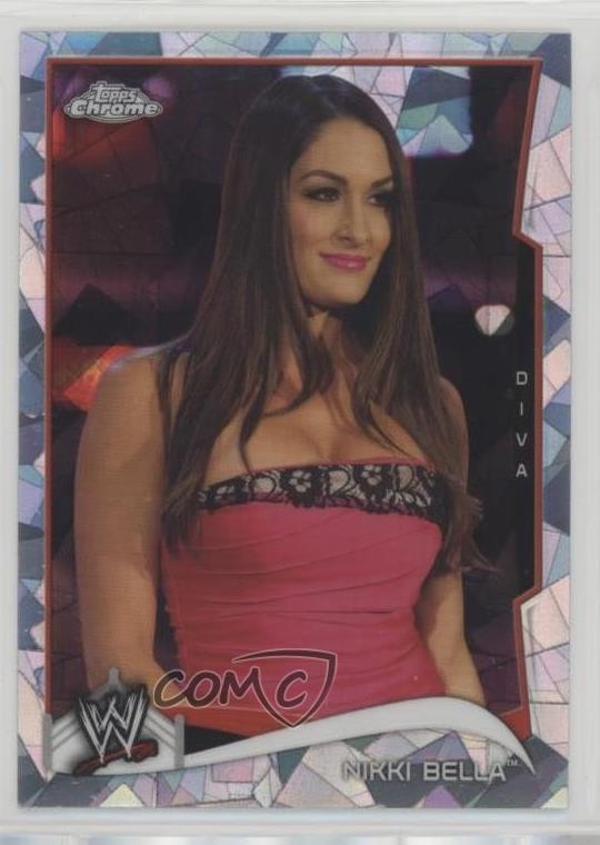 2014 Topps Chrome WWE Atomic Refractor Nikki Bella #35 7ut