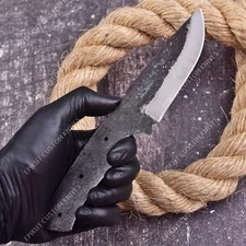 9'' 1095 High Carbon Steel Knife Blank Blade DIY Bushcraft Hunting Knife Making