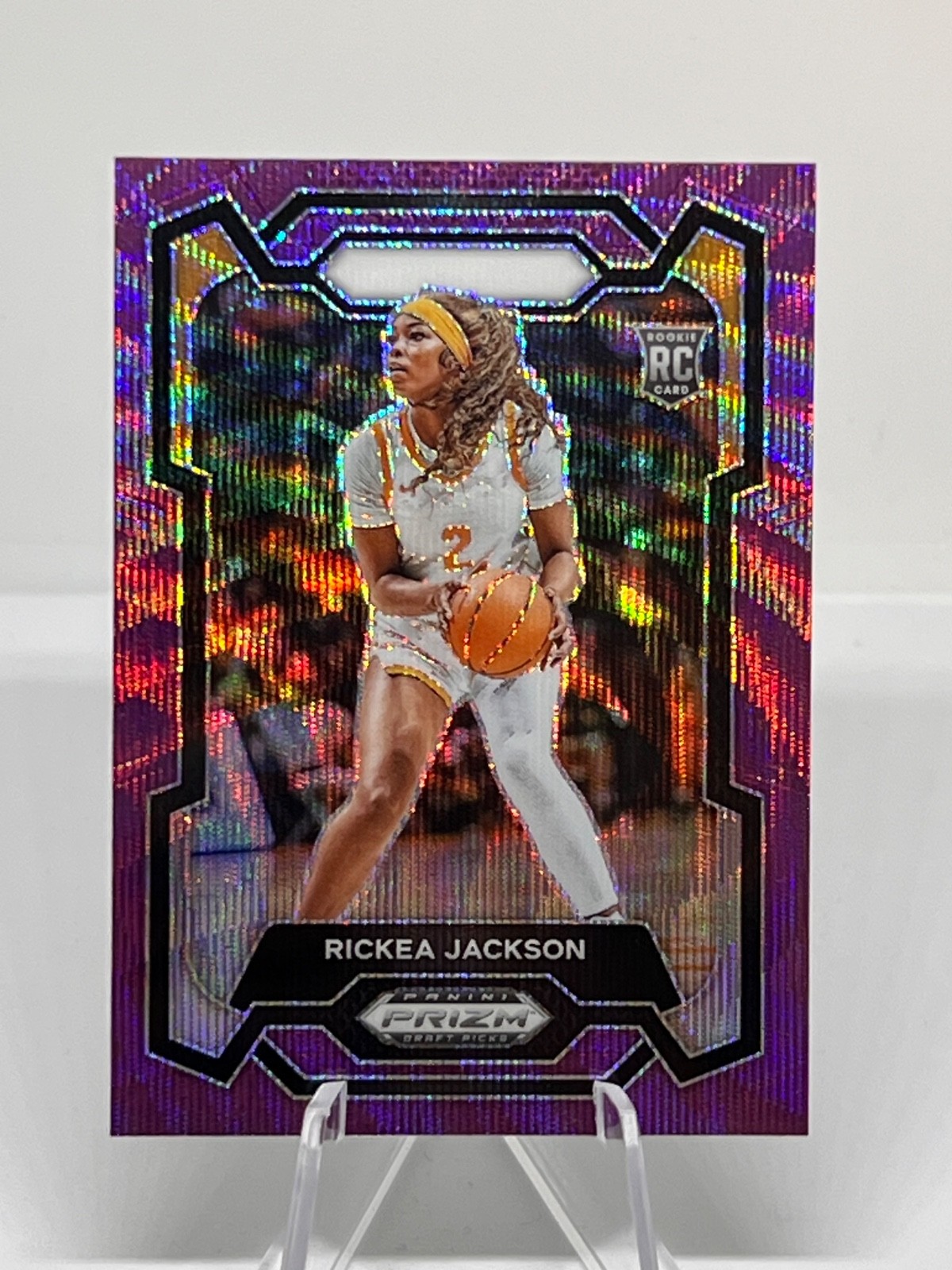 2024 Panini Prizm Draft Picks - Rickea Jackson #44 Purple Wave Prizm (RC)