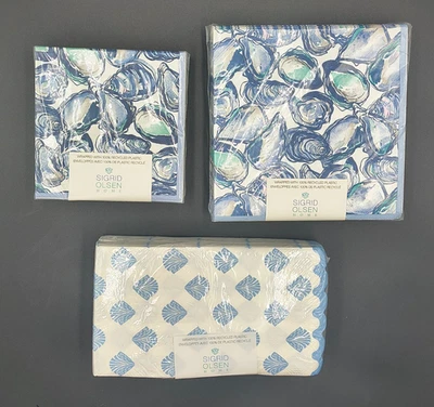 Sigrid Olsen Home 40-Count Paper Cocktail or Lunch or Dinner Napkins Beach Ocean