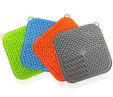 Lick Mat Dog Cat Slow Feeder Anxiety Relief Suction Cups Silicone Dogs Cats