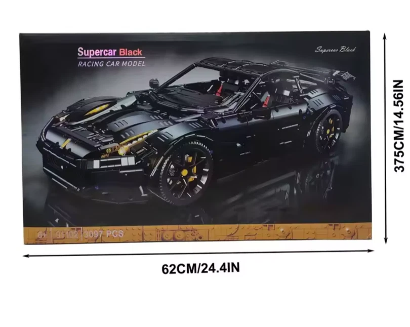 PRESALE NISB Ferrari Berlinetta F12 1:8 Scale Technic Set 3097pcs Motorized LEDs - Image 2 of 4