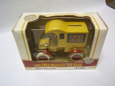 Vintage Ertl 1905 Ford Delivery Car Coin Piggy Bank New Holland 1/25 Scale