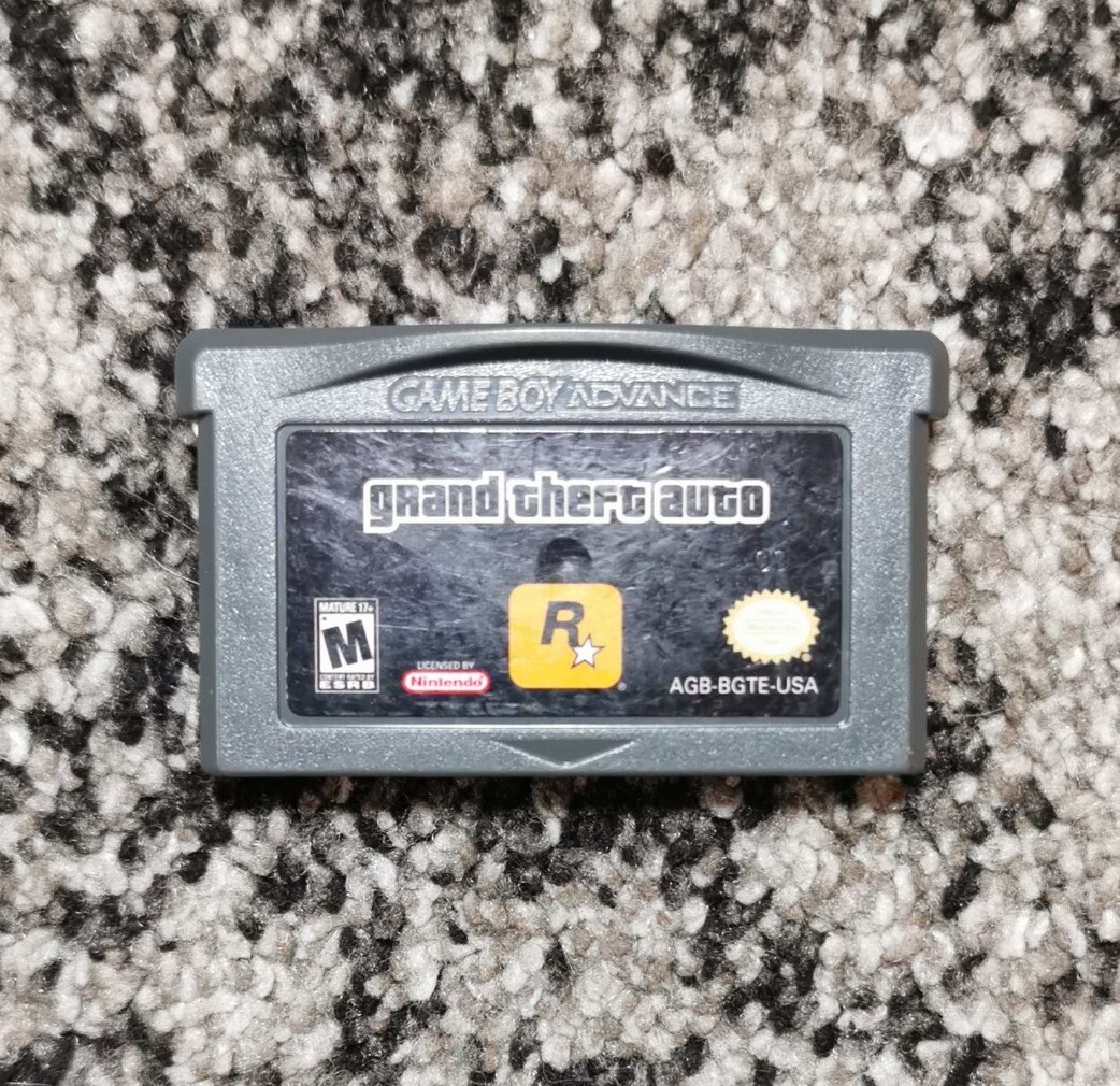 Grand Theft Auto Game Cartridge GBA (Tested Authentic)