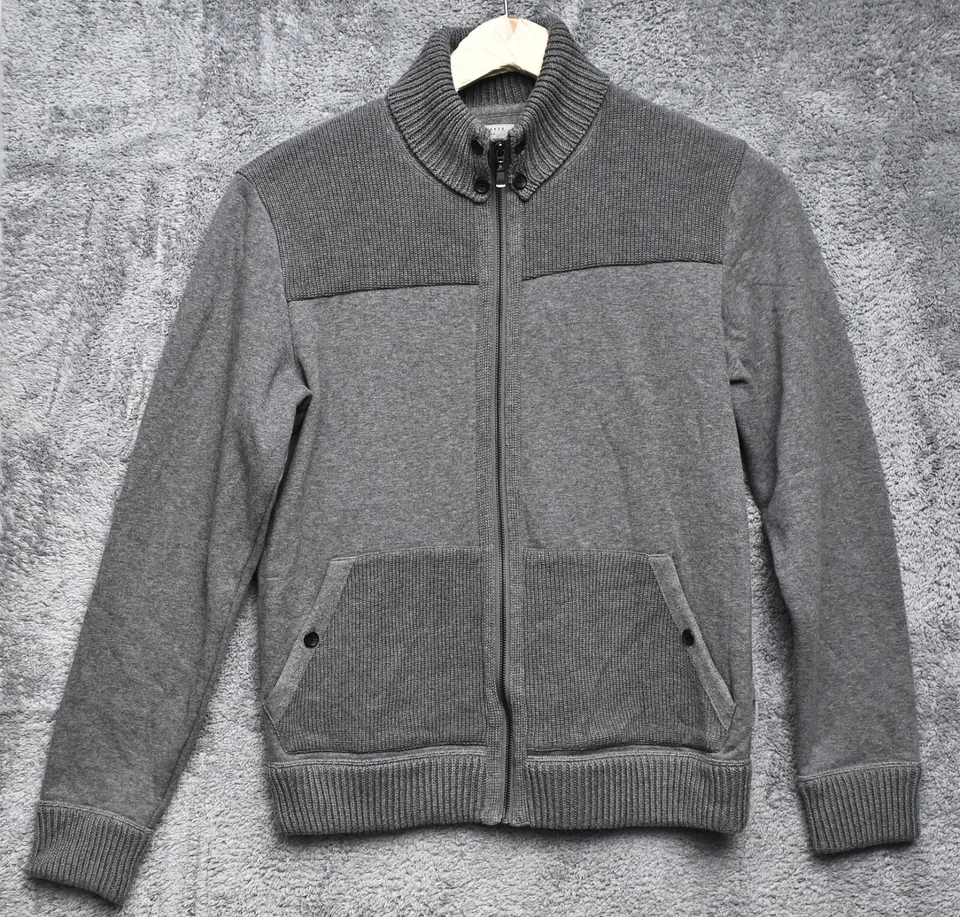 Ted Baker London Cremallera Bolsillos Frontales Cárdigan Suéter Chaqueta Para Hombre Talla 5/XL Foto 2 de 4