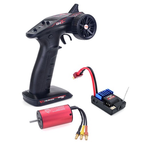 SURPASS HOBBY RC Transmitter w/Receiver Waterproof Motor ESC Comb Set for RC Car - Picture 23 of 29