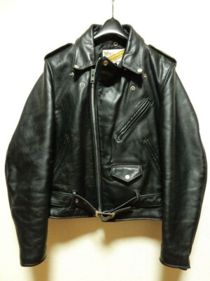 Schott Perfecto Double Leather Riders Jacket Size 38 Made in USA