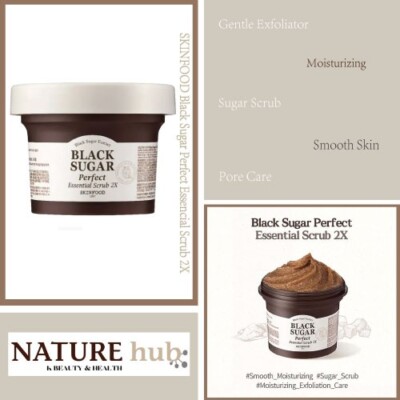 SKINFOOD Black Sugar Perfect Essencial Scrub 2X 210ml / 7.4 fl. oz.
