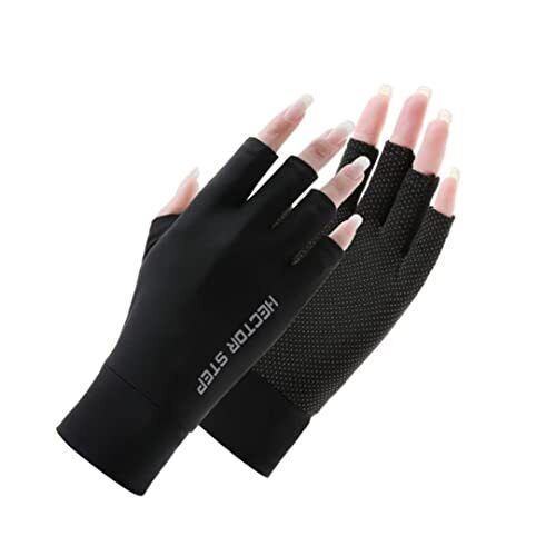 UV Protection Hand Gloves for Sun Protection Fingerless Sun Gloves Women Summer - Picture 1 of 16