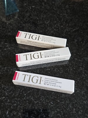 3 TIGI Proffesional Cosmetics DIAMOND LIPSTICK 0.14 OZ  NIB Infatuation Pink  