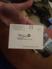 Williams warranty/registration card insert only Sega Genesis