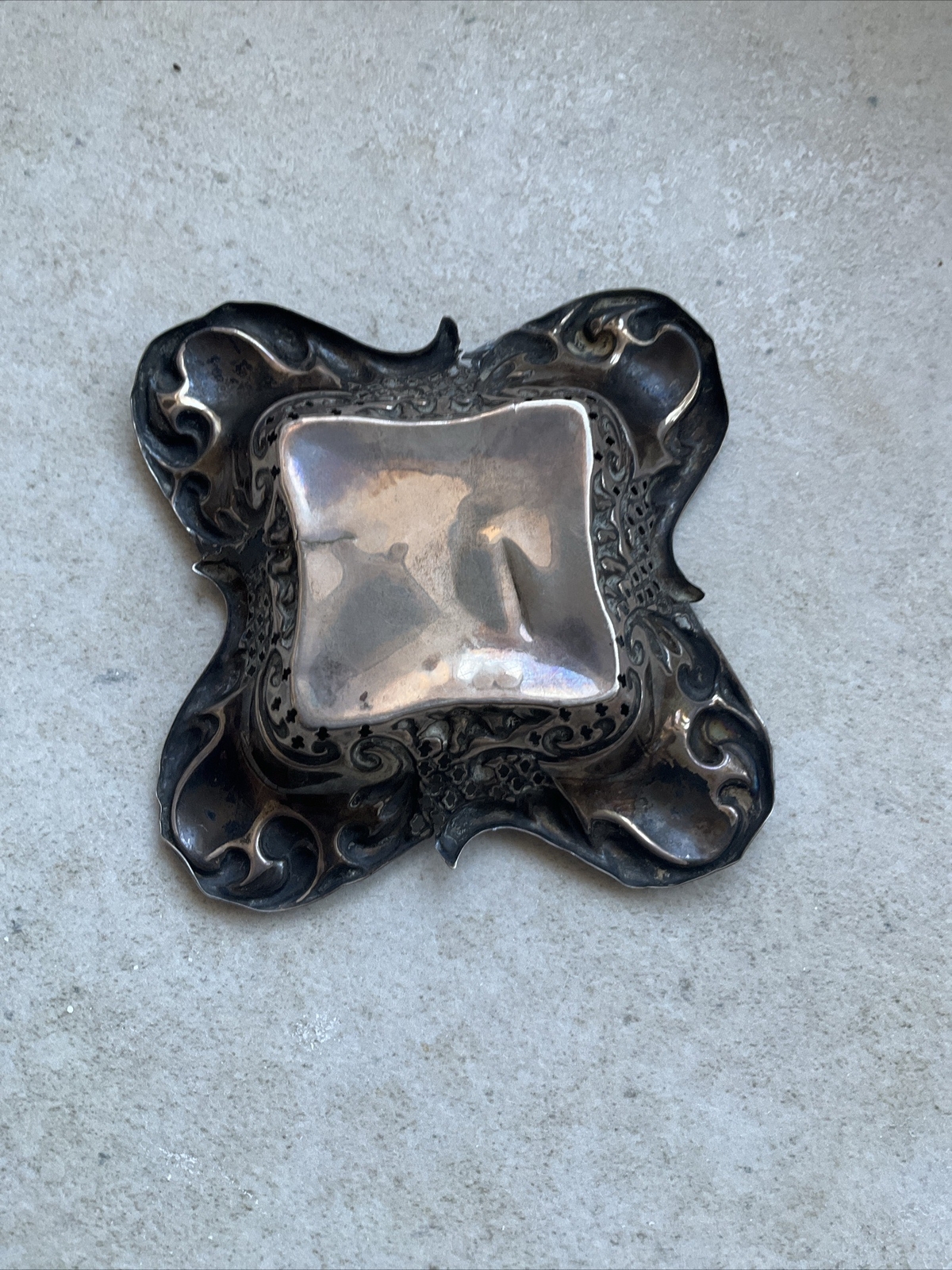 Vintage sterling silver tray eBay