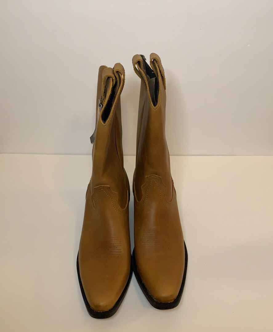 Leather Cowboy Boots Eurostar Brown Clive Western Men display picture 3