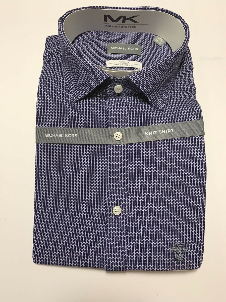 MICHAEL KORS SLIM FIT FAUGE KNIT SIZE L