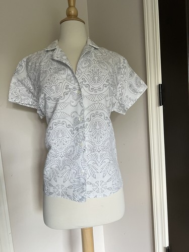 liz claiborne linen blouse L | eBay