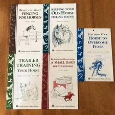 Storey Country Wisdom Bulletin Lot of 5 Horses Training Barn Fencing Equestrian
