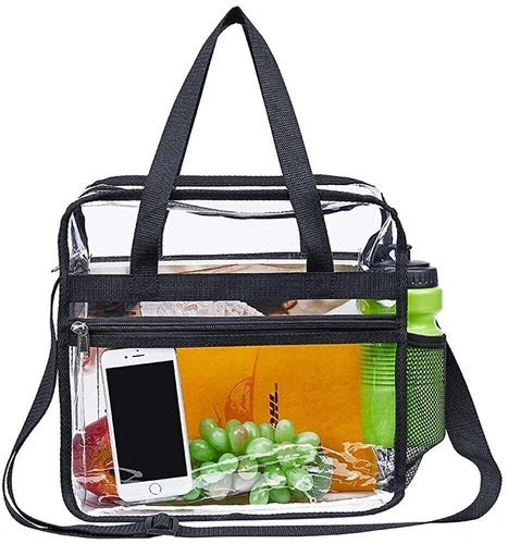 Transparent PVC tote bag women's transparent tote bag zipper wallet- - Picture 3 of 18