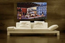 Venice ITALY painting landscape art Signed Stretched art Canvas Print