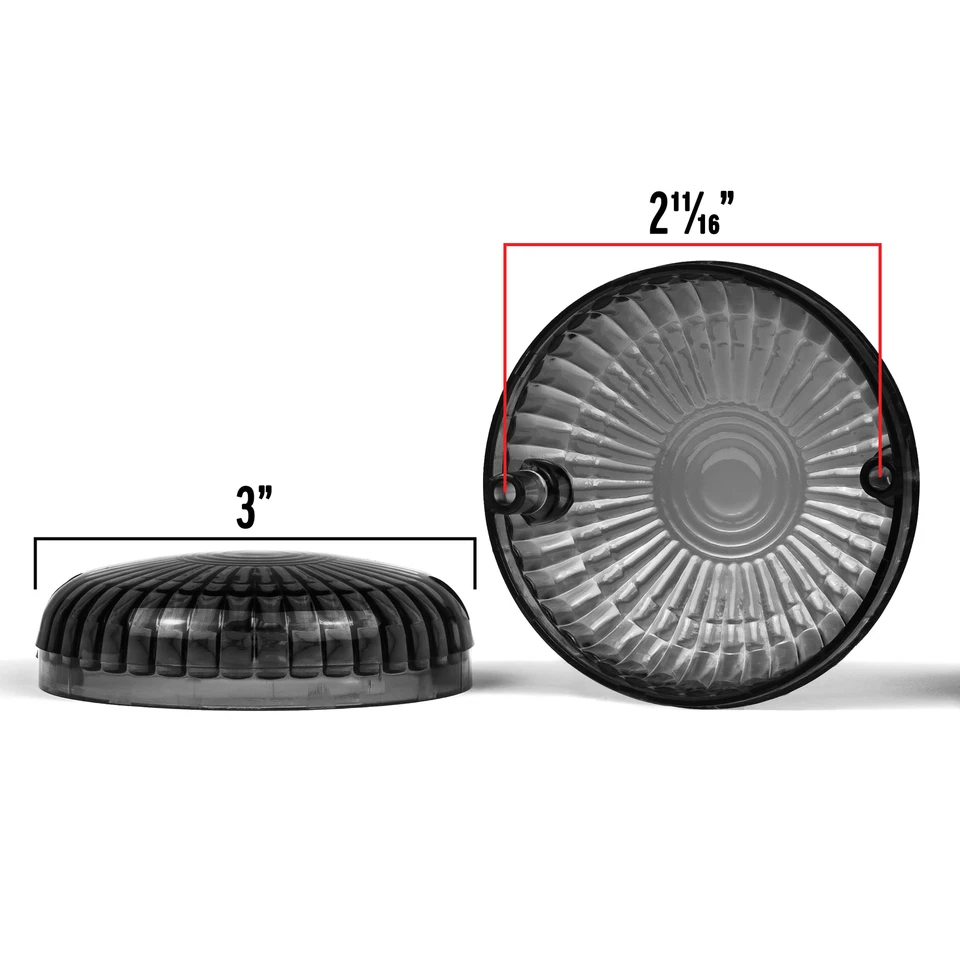 Lentes de señal de giro de humo Yamaha V-Star Royal Road Star V-Max Silverado - (x2) Foto 3 de 4