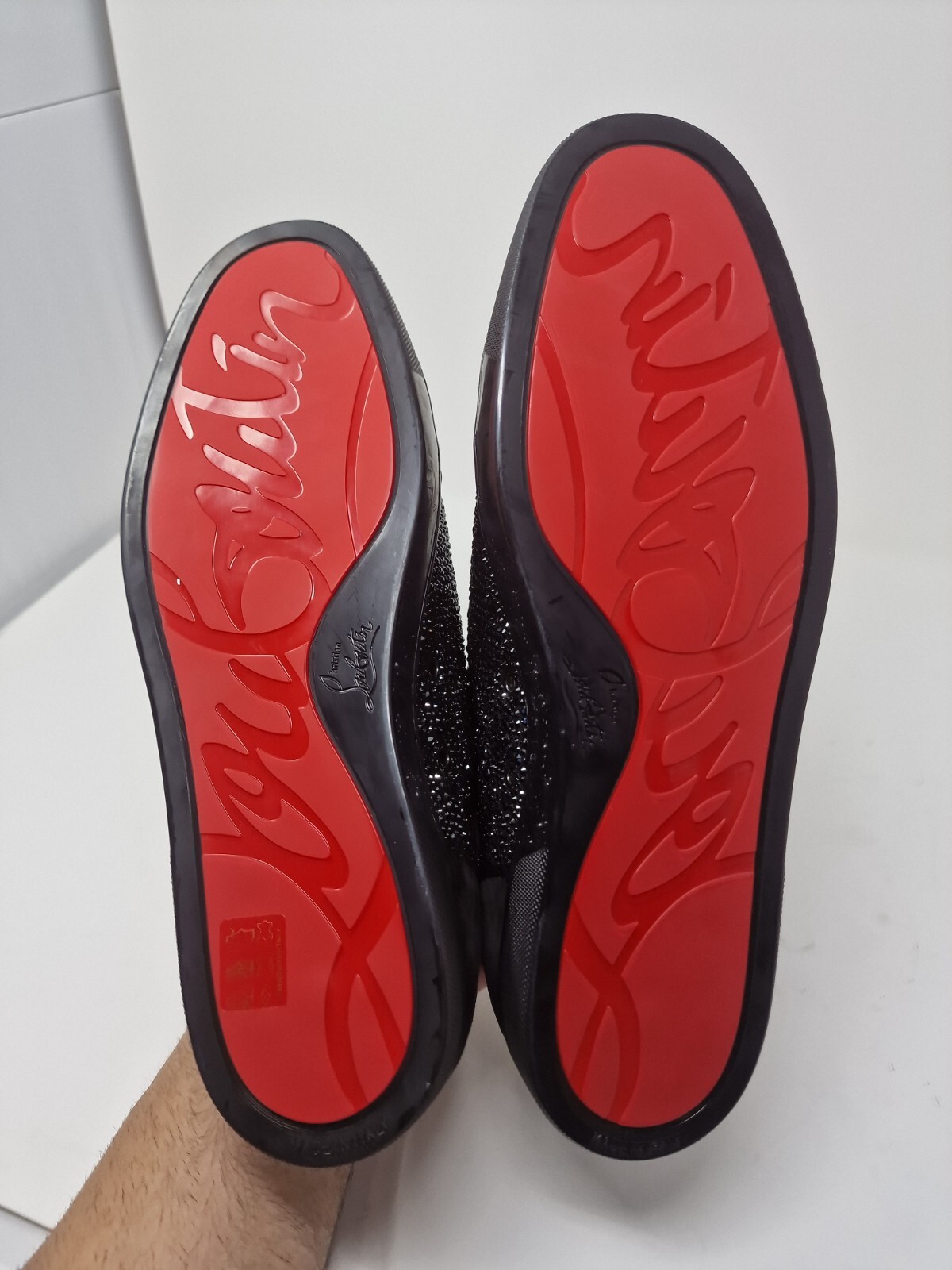 CHRISTIAN LOUBOUTIN  Louis Orlato Suede High-Top Sneakers - UK 12 / 46 - RARE image 8