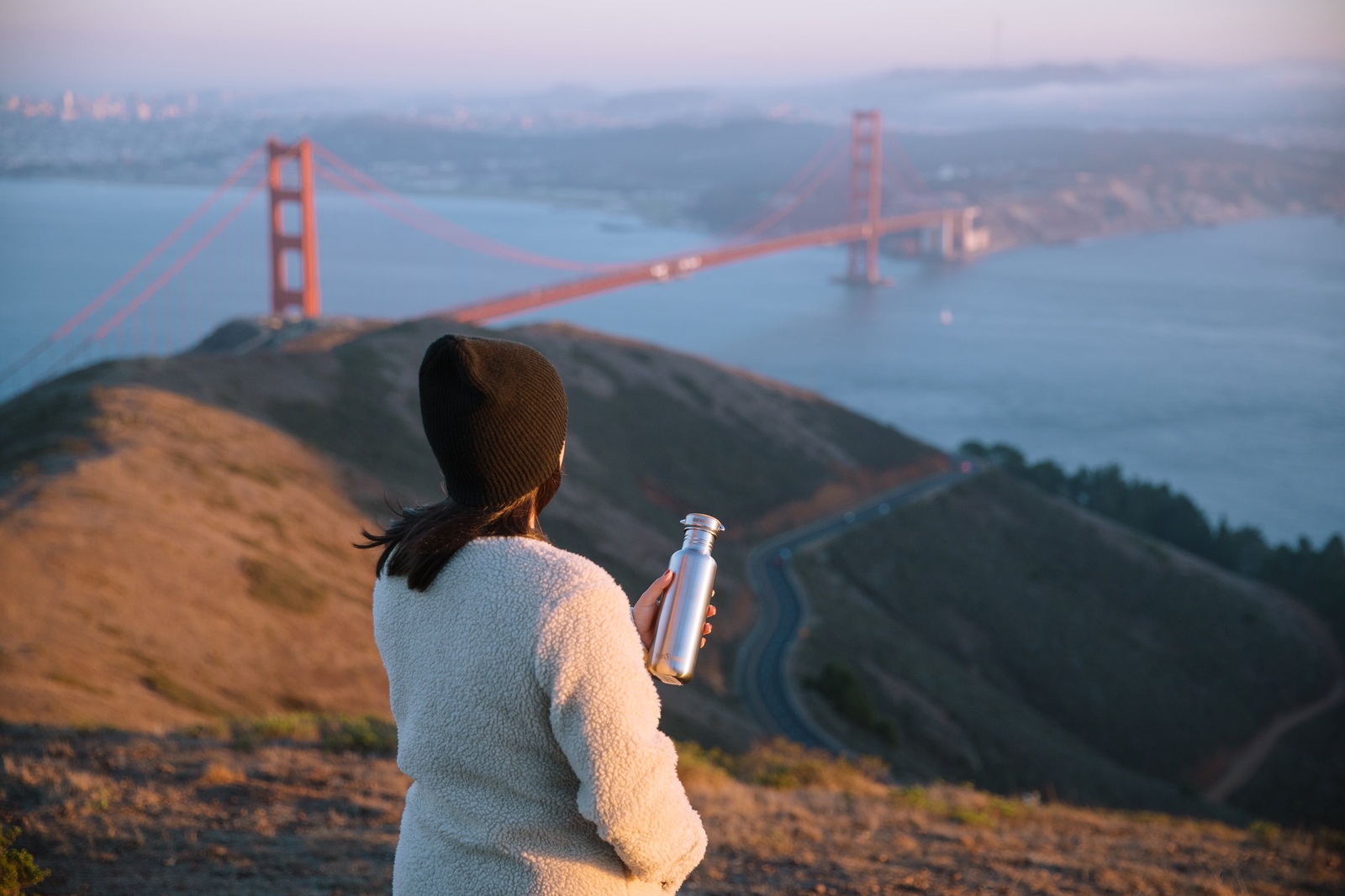 27 fl oz Stainless Steel Single Wall Water Bottle Sport Cap Brushed