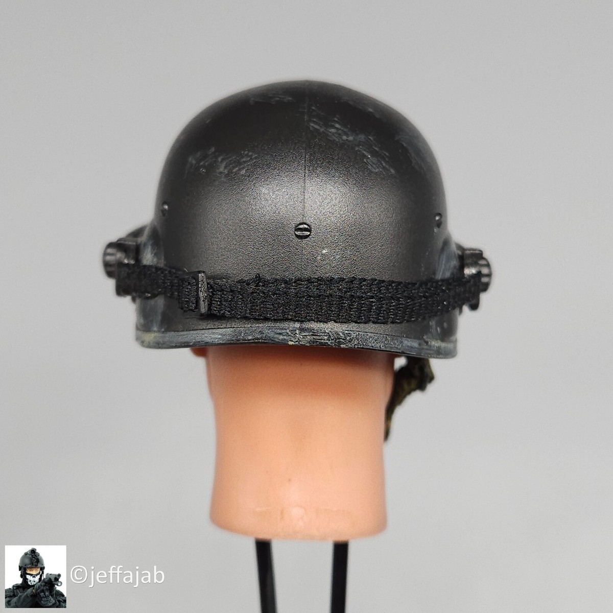 SWAT LAPD ヘルメット 1:6 BBI LAPD SWAT Mendez Black PASGT Helmet