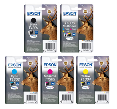 Original EPSON Hirsch Serie Tinte Druckerpatrone T1301 T1302 T1303 T1304 T1306