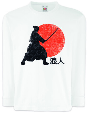 RONIN II Kinder Langarm T-Shirt Samurai Ninja Japan Warrior Sword Dakana Armor