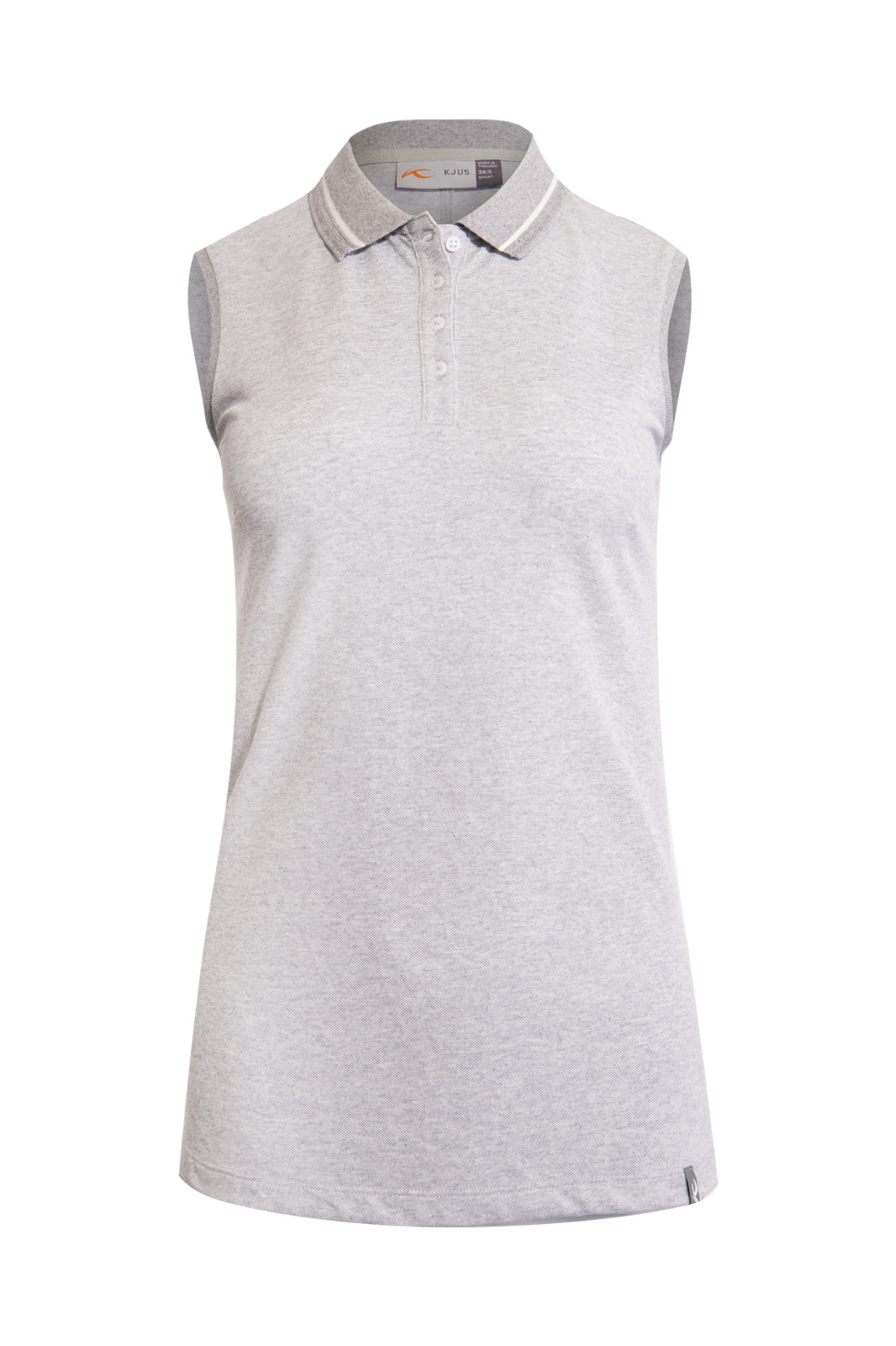Рубашка-поло KJUS Damen Sanna в мелкозернистых тонах - Серый меланж 6590₽