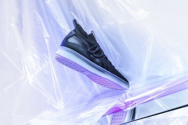 Puma CLYDE COURT Purple Glow 191715 06 Electric Black Grey disrupt reform sz 9.5 | eBay