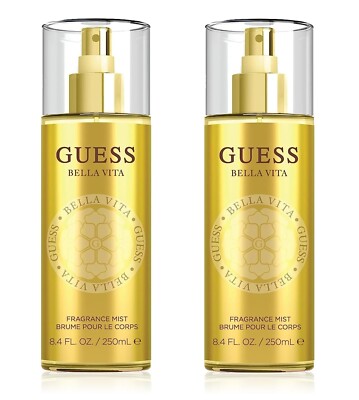 *PACK OF 2* GUESS BELLA VITA Fragrance Mist Body Spray for Women 8.4 oz 250 ml