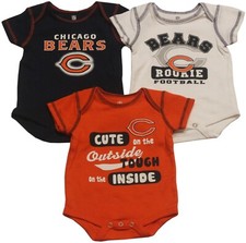 Chicago Bears Newborn 3pc set Bodysuit 0-3 months