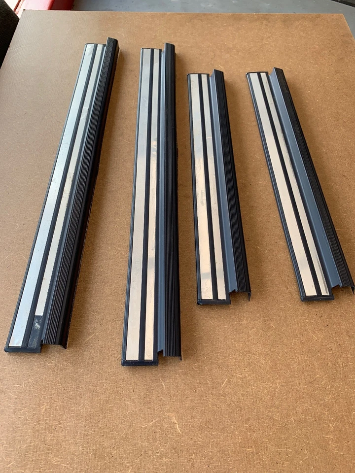 1990-1993 MERCEDES 300D 300E FRONT REAR LEFT RIGHT DOOR SCUFF BLUE  - Image 4 of 4