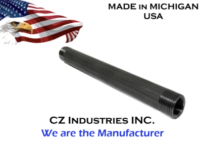 CZ INDUSTRIES Muzzle barrel brake -NON FINISHED - 1/2-28 Internal w/ 5/8-18 External Thread