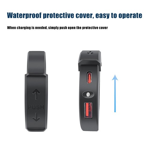 Chargeur USB Moto, Alimentation USB-C, Chargeur Téléphone Portable Guidon Étanche 48W - Photo 7 sur 15