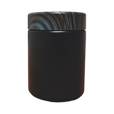 4OZ Matte Black BlackBlue Cap Glass Jar UV Protection Child Resistant Lid