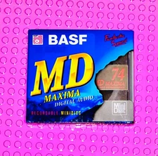 MD        BASF  MD MAXIMA  74  BLANK MINI DISC  (1) (SEALED)