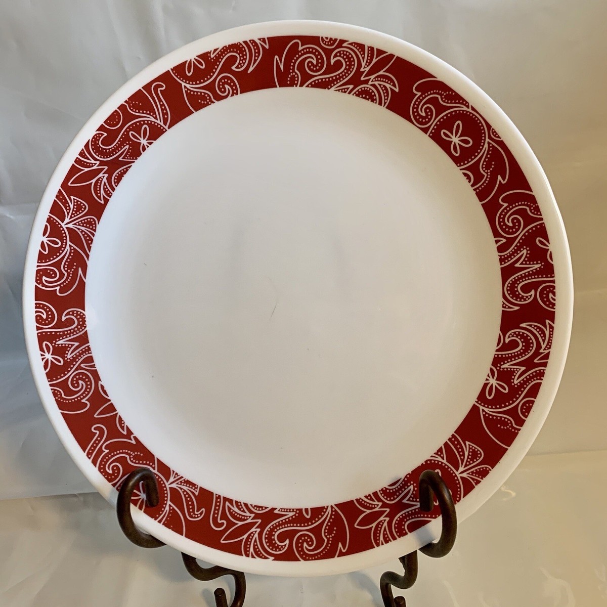 Corelle Bandhani Set Of Vintage Dinner Plates Western Bandana
