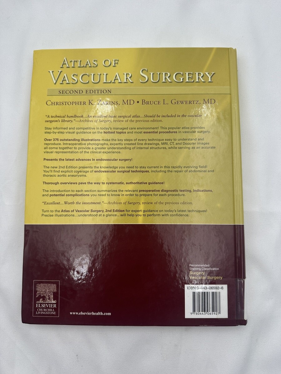 Atlas of Vascular Surgery - Paperback Edition by Bruce L. Gewertz