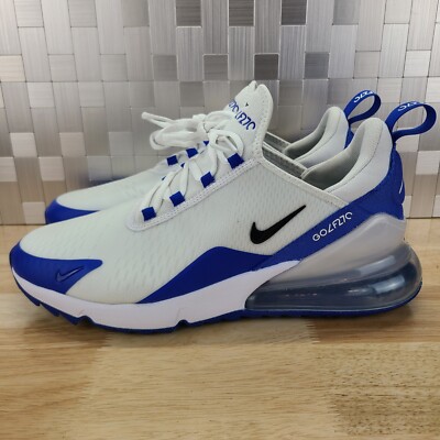 Nike Golf Air Max 270 G Tour Shoes White Blue CK6483-106 Sz 10