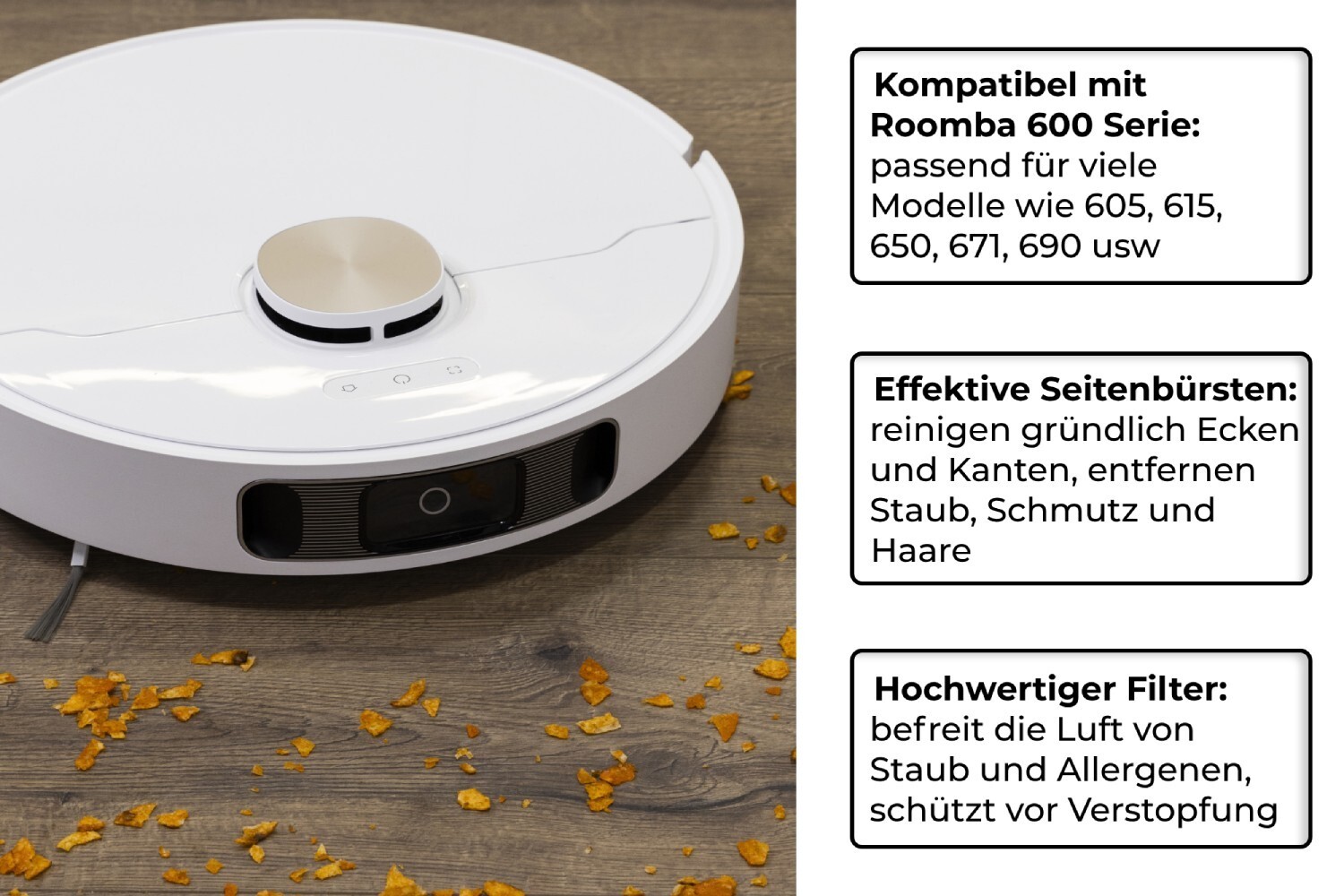 Ersatzteile für iRobot Roomba 600 650 620 651 621 615 616 605 Vacuum Zubehör