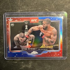 2025 Topps Chrome UFC Vitor Petrino RC Red White Blue Refractor