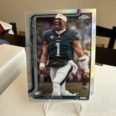 2025 Topps Chrome Football Image Variation Refractor Jalen Hurts 247 Eagles SP