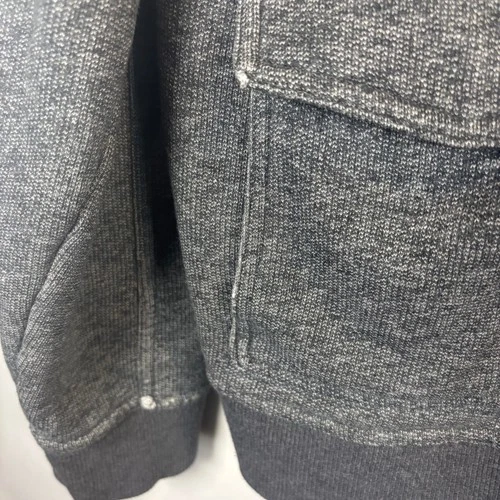 Marc Anthony Mens Full Zip Mock Neck Knit Jacket Charcoal Gray Medium image 12