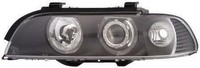Eagle Eyes LHD Angel Eye Projektor Scheinwerfer Schwarz FüR BMW E39 1995-2000