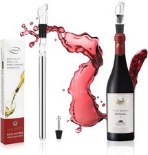 Vicloon Wine Cooler, 2-in-1 Set Portable Wine Bottle Chiller with Aerator Poure