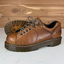 Vintage Dr. Martens 10940 Tan Brown Leather Platform Chunky Shoes Mens 9 Oxford