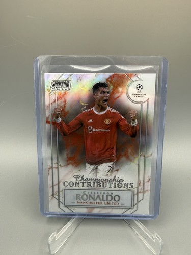 2022 Topps Stadium Club Chrome UCL Championship Contributions Cristiano Ronaldo