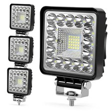 LED Tractor Work Lights, 4 Inch 123W 12000lm LED Pod 4x4 inch 123W Square