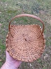 ANTIQUE WOVEN EARLY SMALL HERB FLOWER TRUG CHOCTAW INDIAN BASKET MUSEUM QUALITY — photo 3